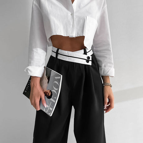 Niche Design Pants Casual Pants Autumn/Winter Versatile Wide Leg Pants Western Pants - V.I.P Digital Presence
