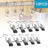 10pcs Stainless Steel Clothespins Laundry Clothes Pegs With Hook Portable Hanging Clothes Clip Wardrobe Clothes Organizer Hanger - V.I.P Digital Presence
