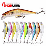Señuelo de pesca de trucha AFISHLURE Bass Wobblers 66 mm/8 g Minnow Hard Baits Iscas Artificial Pesca Leurre
