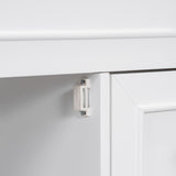 30" Bathroom Vanity with Sink Top, Bathroom Vanity Cabinet with Door and Two Drawers, Solid Wood Frame, One Package, White - V.I.P Digital Presence