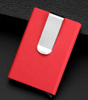 Men's Wallets Credit card holder Automatic card sets business aluminum wallet card sets cash clip holder - V.I.P Digital Presence
