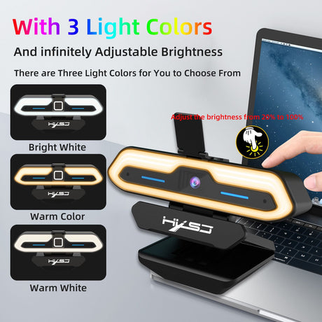 Computer camera with built-in microphone, AF autofocus, USB high-definition night vision, live streaming, video conferencing, online courses - V.I.P Digital Presence