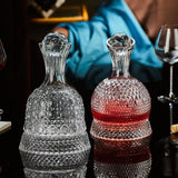 Decanter red wine household light luxury rotating tumbler crystal wine pot wine glass red wine glass wine set - V.I.P Digital Presence