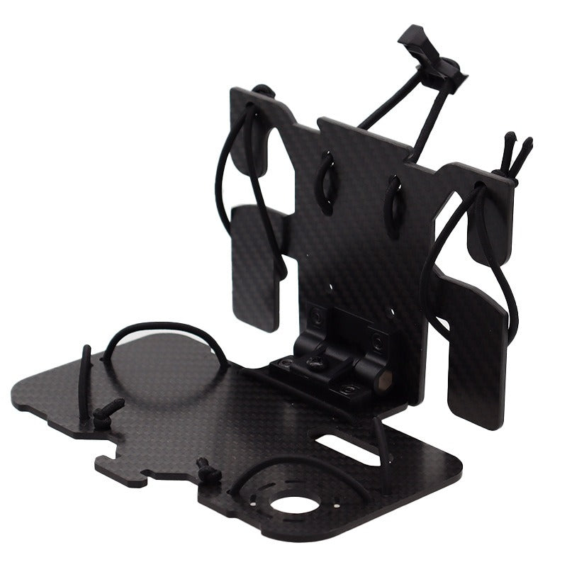 Tactical vest MOLLE system mounted carbon fiber tactical navigation board universal chest folding mobile phone carrier board - V.I.P Digital Presence