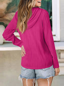 Textured Long Sleeve Hoodie - V.I.P Digital Presence