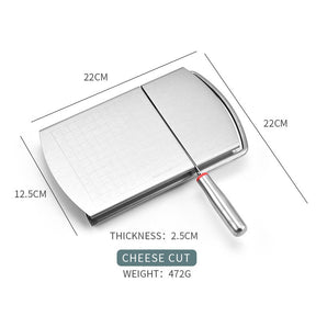 Cheese Cutter Stainless Steel  With Graduated Slicer Household Baking Tool Butter Cheese Divider - V.I.P Digital Presence