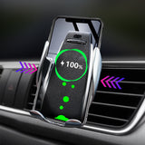 Automatic Clamping Wireless Car Charger Air Vent Phone Holder 360 Degree Rotation USB Charging Mount Bracket - V.I.P Digital Presence