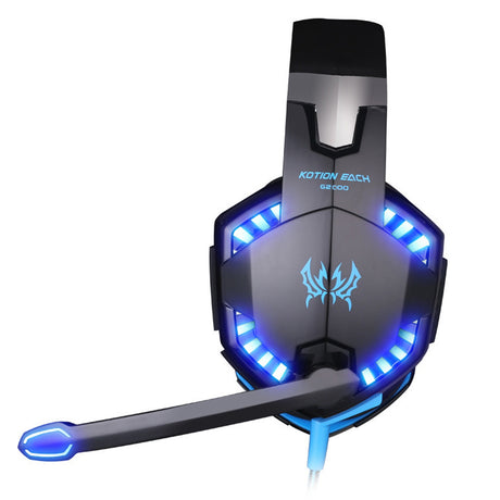 G2000 Head Mounted Gaming Earphones with Wired Illumination Heavy Bass Earphones Computer Esports PS4 Earphones - V.I.P Digital Presence