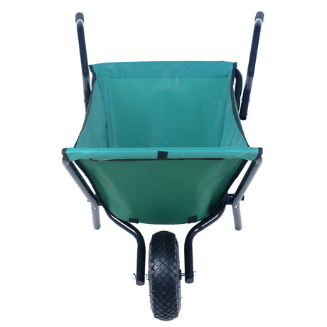 Folding unicycle 176 pounds folding yard unicycle heavy-duty Oxford cloth green lawn bicycle 10 inch inflatable tires - V.I.P Digital Presence