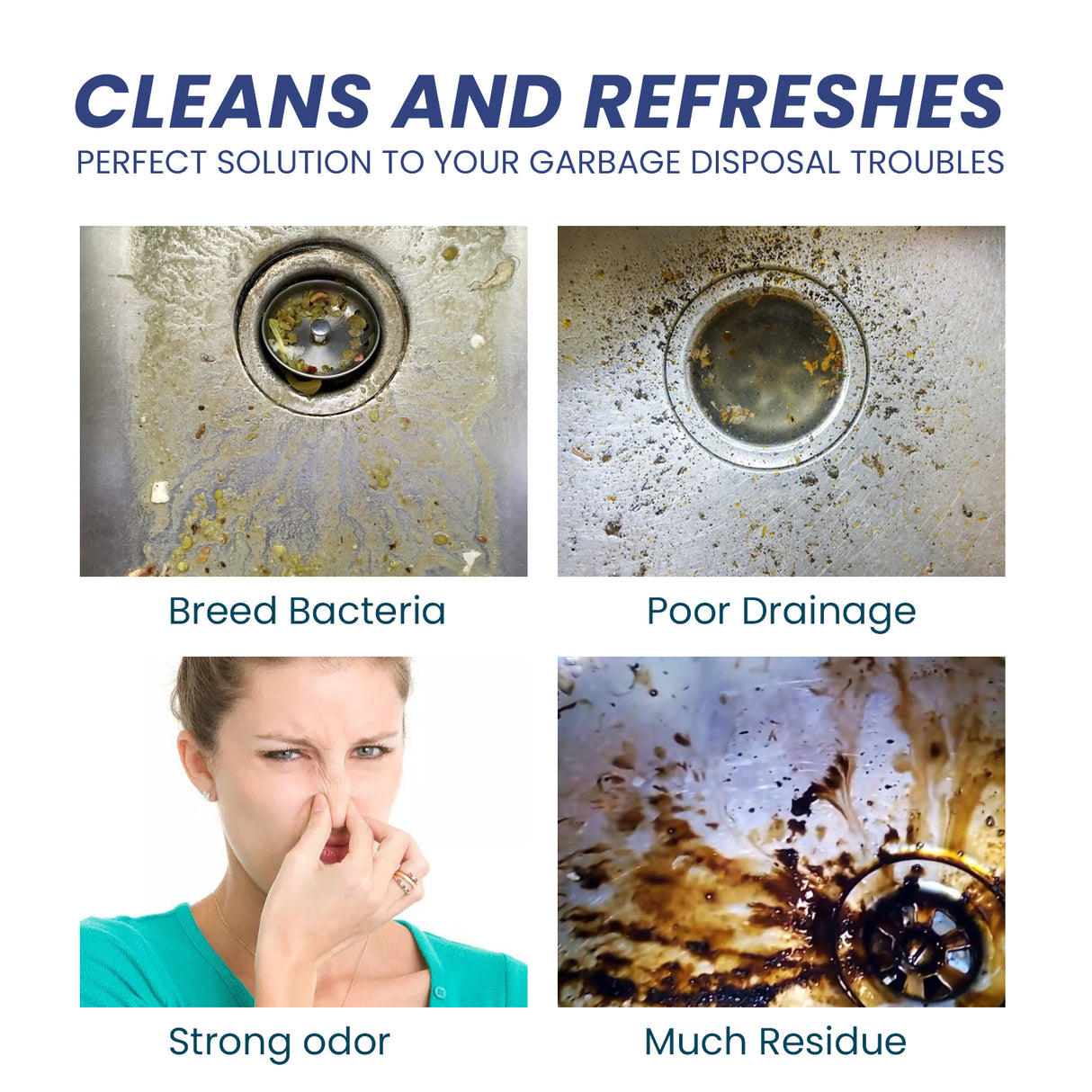 Sink Cleaning Tablets, Kitchen Sink Cleaning Stains And Oil Cleaning Pipes Cleaning Effervescent Tablets - V.I.P Digital Presence