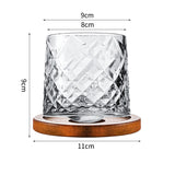 Hand drawn rotating glass cups multiple multi-purpose whiskey glasses rotating glass cups - V.I.P Digital Presence