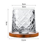 Hand drawn rotating glass cups multiple multi-purpose whiskey glasses rotating glass cups - V.I.P Digital Presence