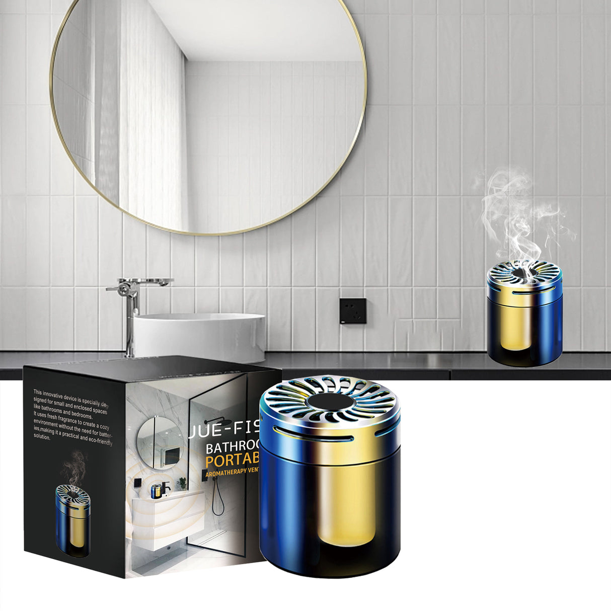 Bathroom Portable Ventilation Aromatherapy, Car Aromatherapy Bathroom Bedroom Deodorant Adornment - V.I.P Digital Presence
