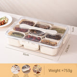 Design Sealed Snackle Storage Box With 9pcs Divider Plastic Divided Veggie Tray With Lid And Handle - V.I.P Digital Presence