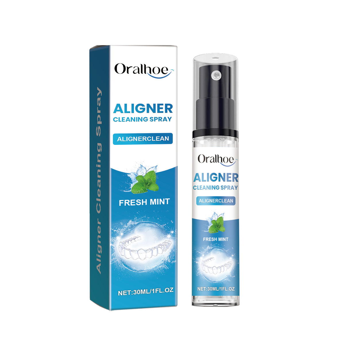 Denture Cleaner Spray, Denture Cleaner Cosmetic Teeth Denture Cleaner Spray Portable - V.I.P Digital Presence