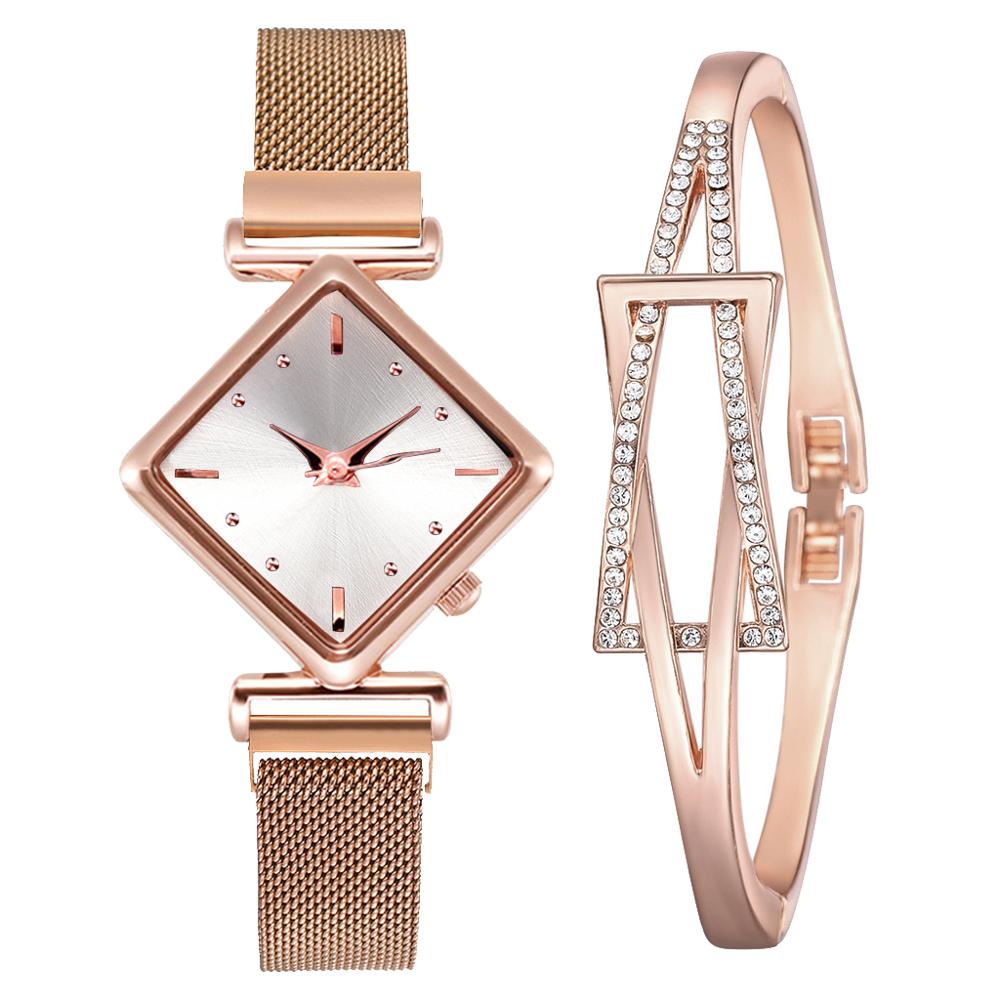 Women Square Watch Luxury Ladies Quartz Magnet Buckle Gradient Color Watches Relogio Feminino For Gift Clock - V.I.P Digital Presence