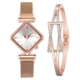 Women Square Watch Luxury Ladies Quartz Magnet Buckle Gradient Color Watches Relogio Feminino For Gift Clock - V.I.P Digital Presence