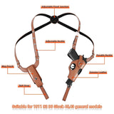 Tactical Concealed Gun Holster Military Leather Underarm Gun Shoulder Bag Hunting 1911 Glock Pistol Right Hand Hidden Holster - V.I.P Digital Presence