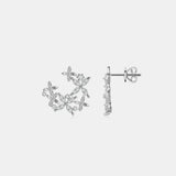 925 Sterling Silver Moissanite Lucky Clover Earrings - V.I.P Digital Presence