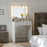 Makeup Vanity Desk with Mirror & Light - V.I.P Digital Presence