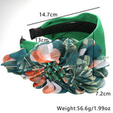 Handmade diamond inlaid fabric flower with teeth and anti slip exaggerated headband for women - V.I.P Digital Presence