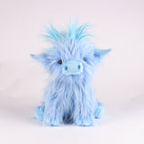 Internet celebrity Highland Cow plush toy simulation long haired cow figurine