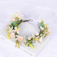 Flower Wreath Simulation Flower Leaves Hair Strap Photography Retro Hanfu Bridal Girl Flower Wreath Headwear - V.I.P Digital Presence