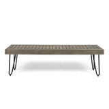 JANE INDUSTRIAL WOOD AND METAL BENCH - V.I.P Digital Presence