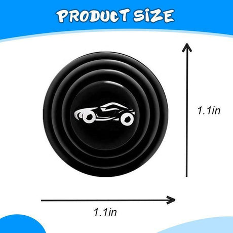 20pcs Universal Branded Silicone Car Door Shock Absorbing Buffers Protector Stickers Bumper, Fluorescent and Blac - V.I.P Digital Presence