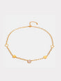 Stainless Steel White Mother-Of-Pearl Flower Necklace - V.I.P Digital Presence