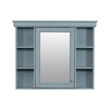 36 inch modern mirror cabinet with adjustable shelves, 2 soft closing doors, and 6 drawer storage cabinet door organizers - V.I.P Digital Presence