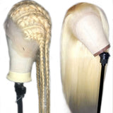 European and American Women's Wig Front Lace Wig Female 613 # Long Straight Hair Chemical Fiber Wig Head Cover Wigs - V.I.P Digital Presence