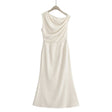 Fashionable and Sexy Off-the-Shoulder Waist-Cinching Bodycon Dress for Women - V.I.P Digital Presence