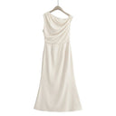 Fashionable and Sexy Off-the-Shoulder Waist-Cinching Bodycon Dress for Women - V.I.P Digital Presence