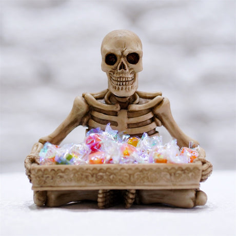 Antique Skull Holding Slot Storage Small Tray - V.I.P Digital Presence
