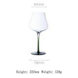 Black and Red Bow Tie Burgundy Wine Glass Pot Belly Home Kitchen Light Luxury Lead-free Crystal Color Glass Wine Original Goblet - V.I.P Digital Presence