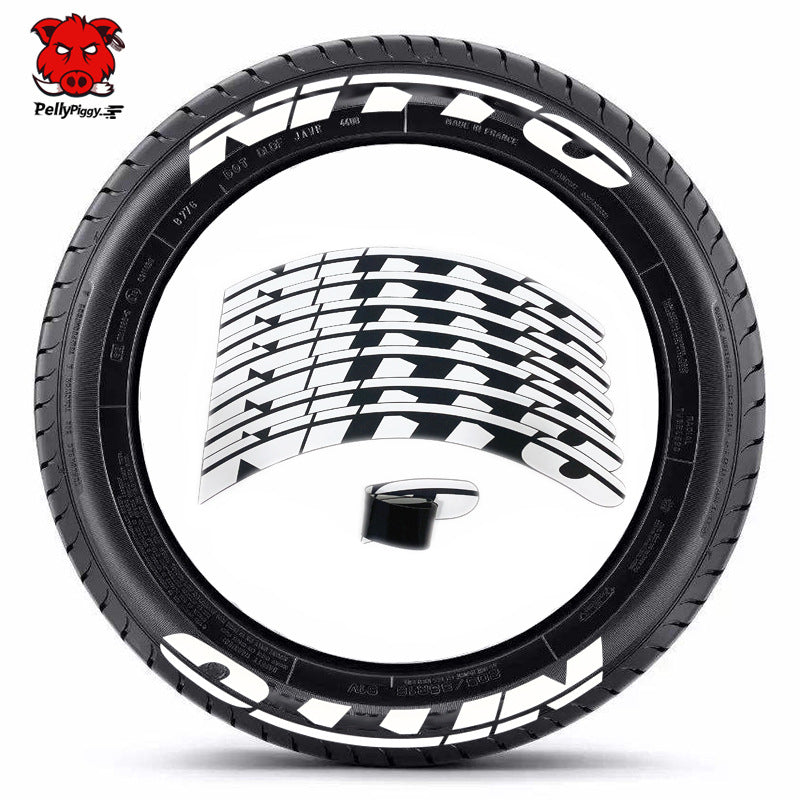 [One-piece set] Tire letter sticker one-piece set One-piece set Suitable for 4 tires No accessories included - V.I.P Digital Presence