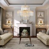 Luxury Crystal Chandelier Modern Chandeliers Lights Fixture Hanging Pendant Light Fixture Dia 19.7 Inch - V.I.P Digital Presence