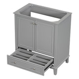 30 inch bathroom vanity no sink  base only gray - V.I.P Digital Presence