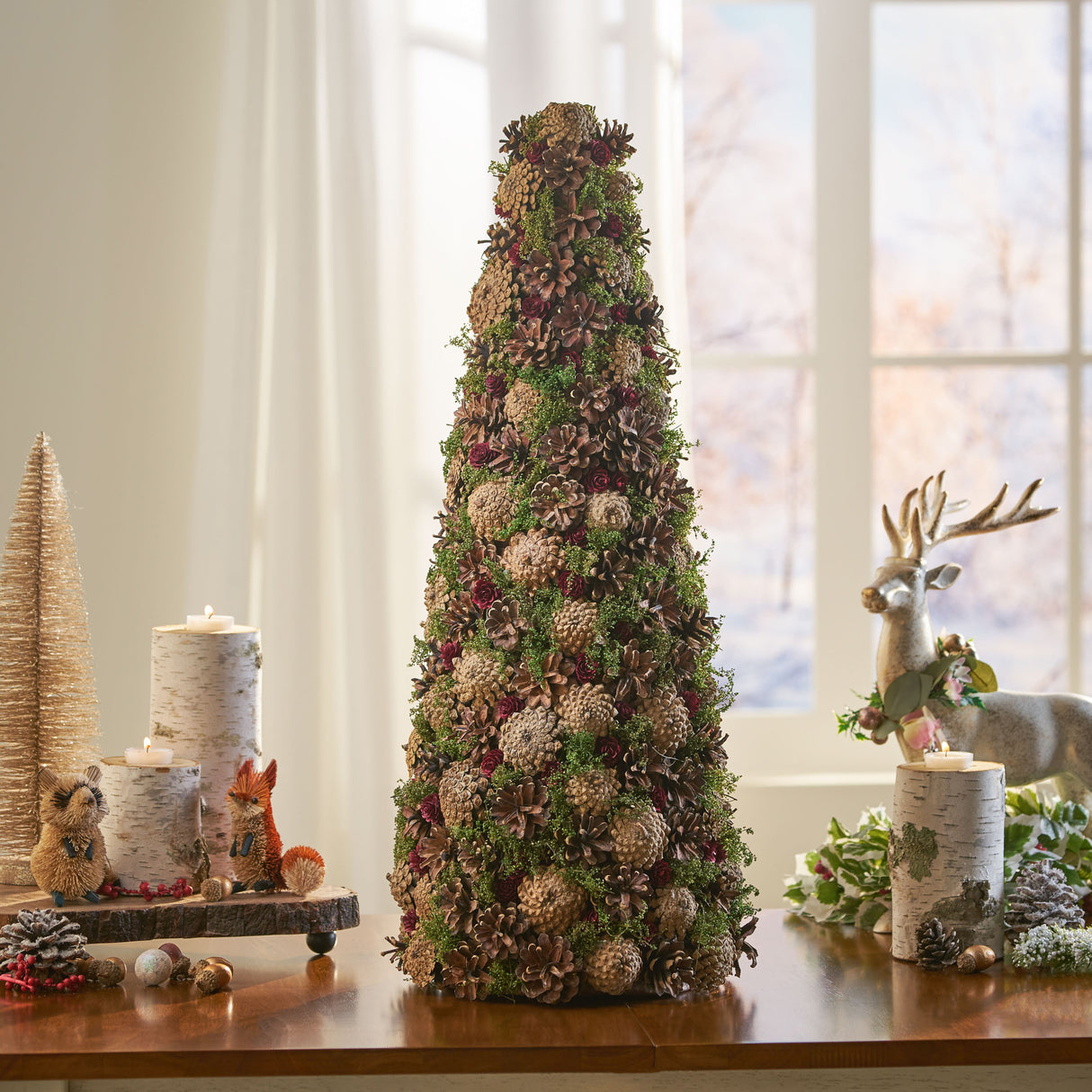 PINE CONE TABLE TOP TREE - V.I.P Digital Presence