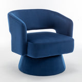 Swivel Barrel Chair, Velvet Accent Armchair 360 Degree Swivel Club Chair for Living Room Bedroom Reception Room - V.I.P Digital Presence