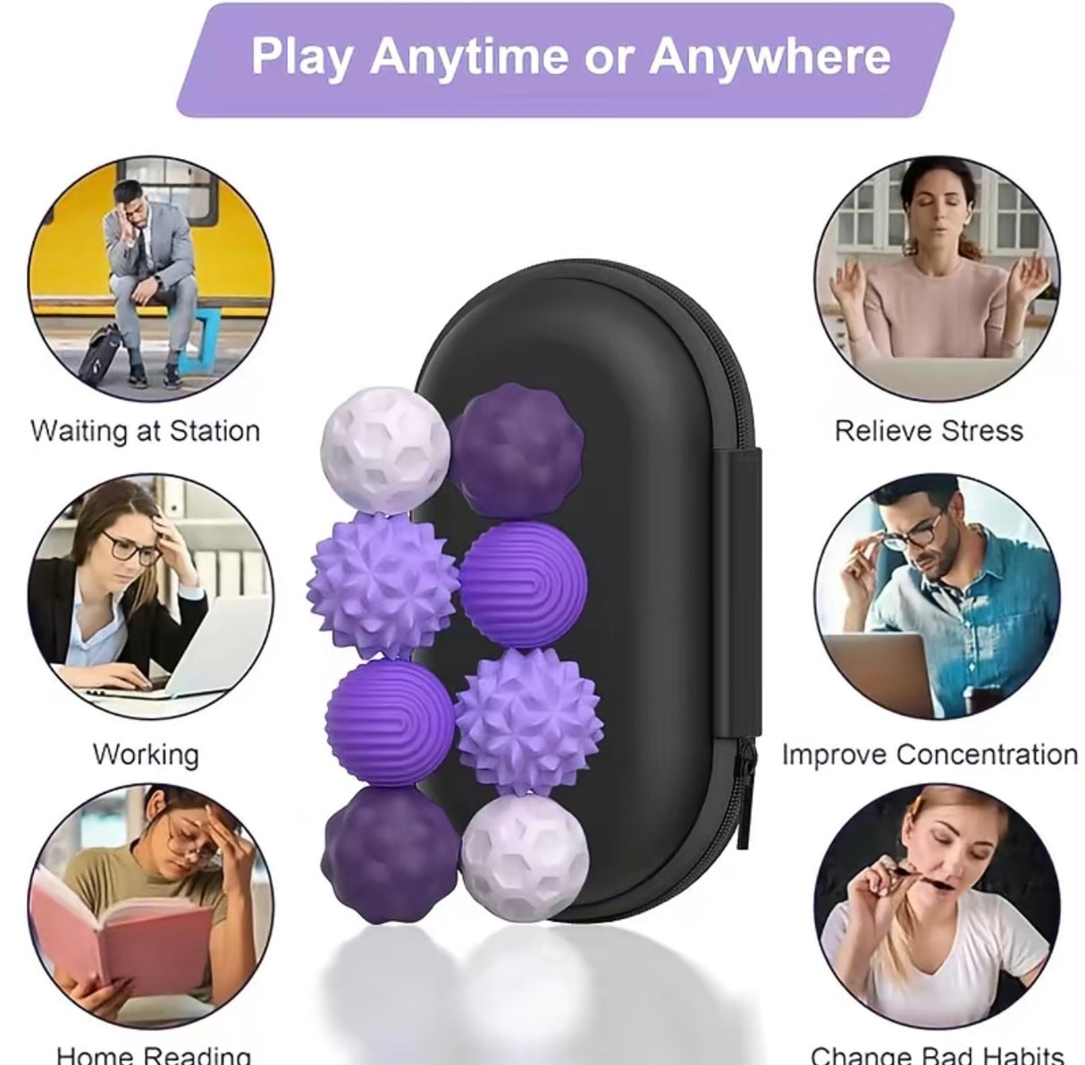SqueezeBall Fidget Set
