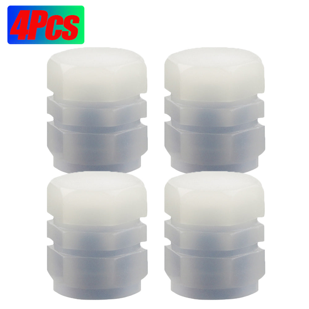 Tapa de válvula luminosa para neumático de coche, para vehículo eléctrico, motocicleta, boquilla de aire, cubierta luminosa para válvula de núcleo, universal