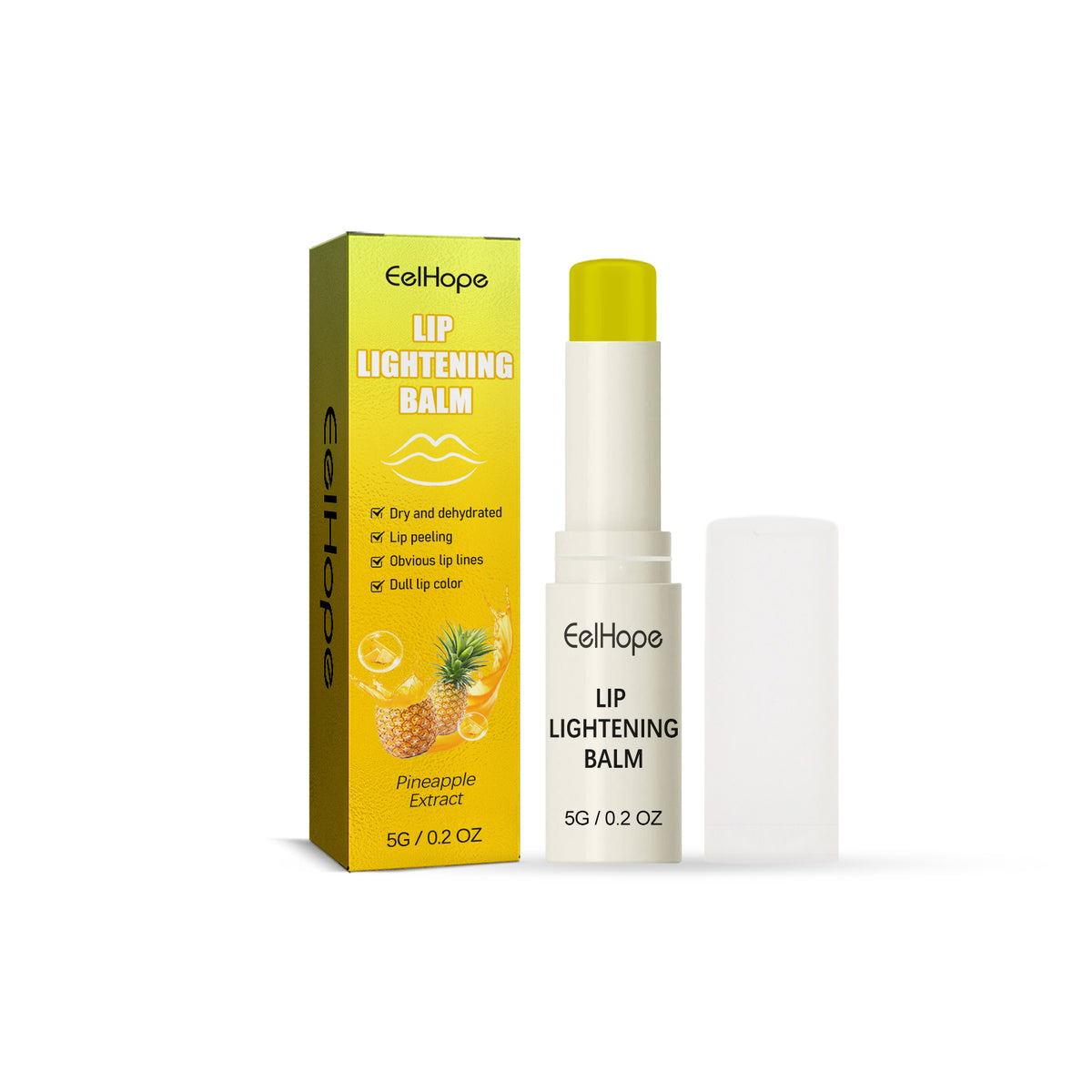 Pineapple Moisturizing Lip Balm Moisturizes, Hydrates, Removes Dead Skin And Prevents Dry, Cracked Lips - V.I.P Digital Presence
