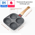 Fried Egg Burger Machine Frying Pan Non-Stick Surface Household Four Hole Breakfast Pan Fried Egg Divine Tool Pancake Pan - V.I.P Digital Presence