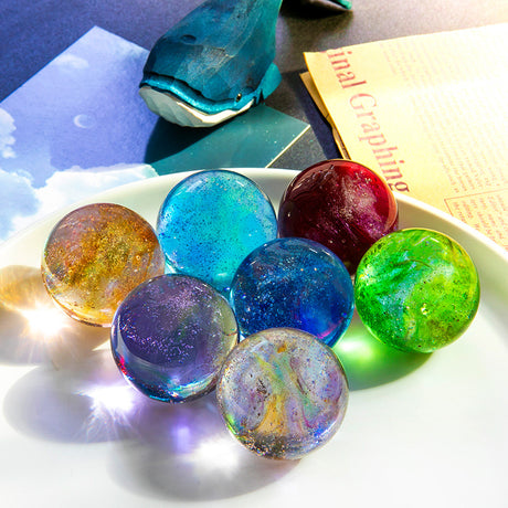 Colorful glass beads dragon beads glowing crystal balls desktop home decor ornaments birthday gifts small night lights - V.I.P Digital Presence