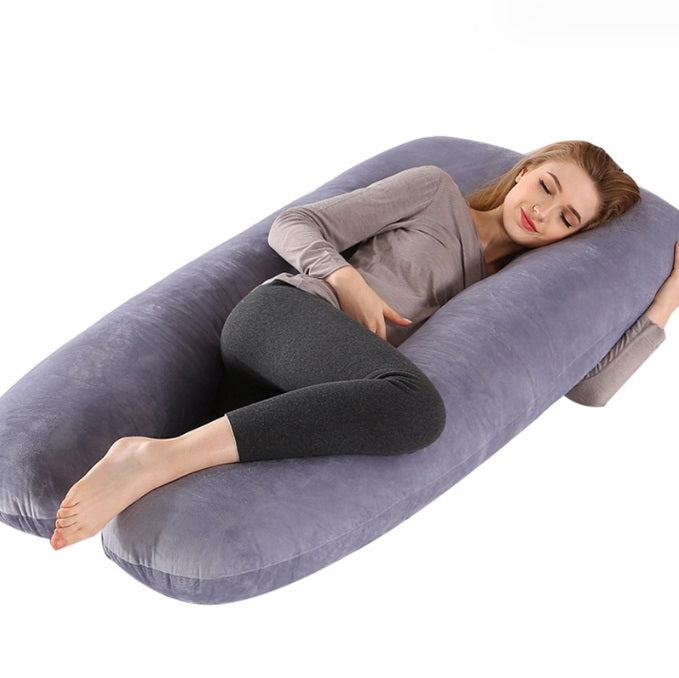 Multifunctional U shaped waist support side sleeping pillow for pregnant women pure cotton nursing pillow - V.I.P Digital Presence