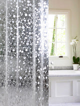 3D Water Cube Shower Curtain, Silk Pattern Waterproof Bathroom Partition Curtain, Cobblestone Curtain - V.I.P Digital Presence