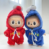 Clothing only] First and second generation keychains Labubu clothing pendant canvas shoulder bag sesame bird two-piece set - V.I.P Digital Presence