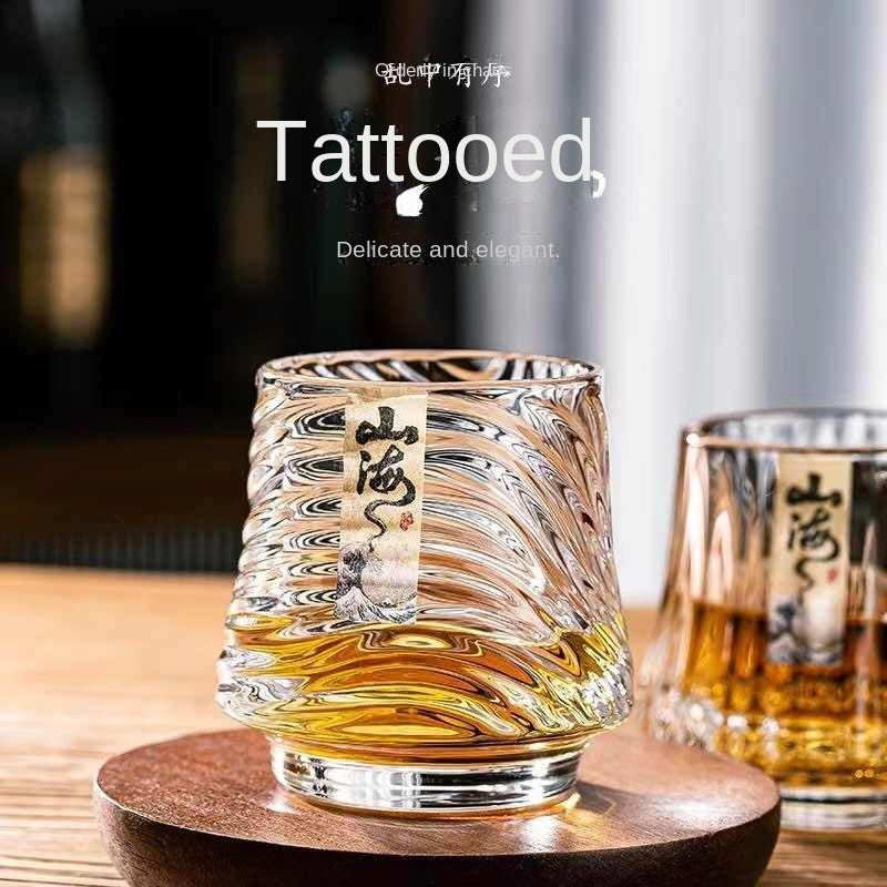 Shanhai glass whiskey cup personalized niche home wine cup mini wine glass beer cup - V.I.P Digital Presence